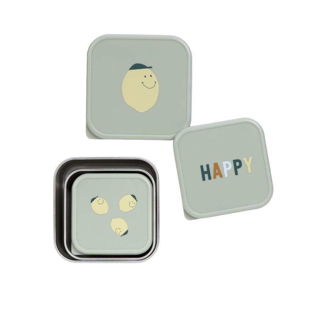 babymarkt Brotdosenset aus Edelstahl Happy Fruits Lemon zollfrei