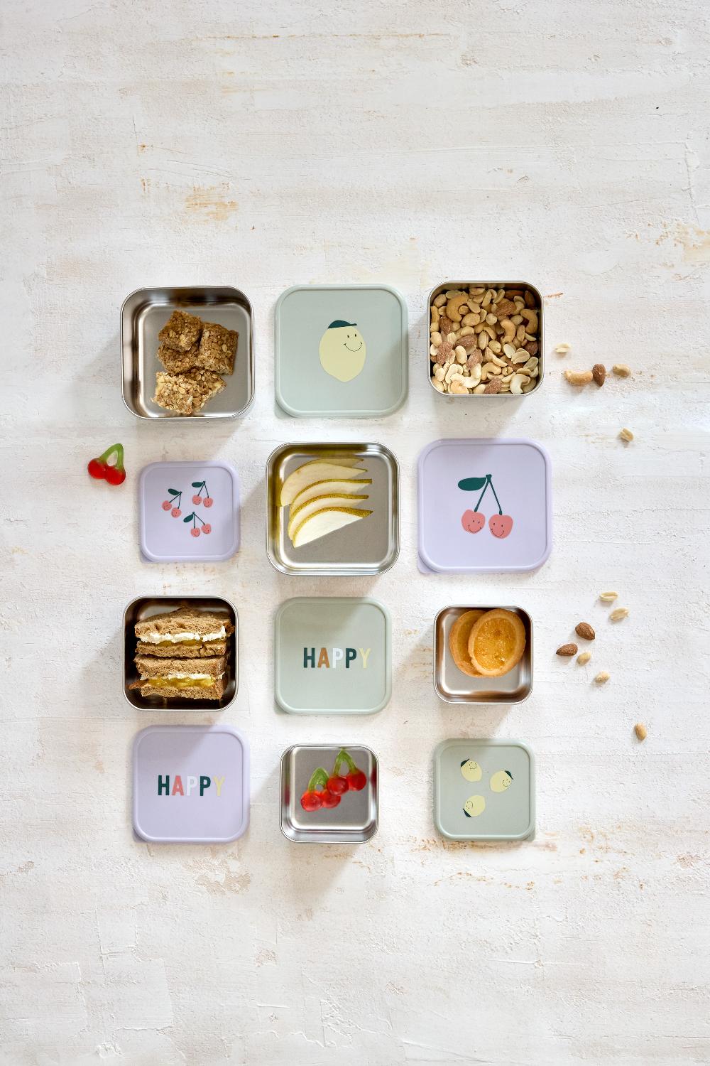 babymarkt Brotdosenset aus Edelstahl Happy Fruits Lemon zollfrei