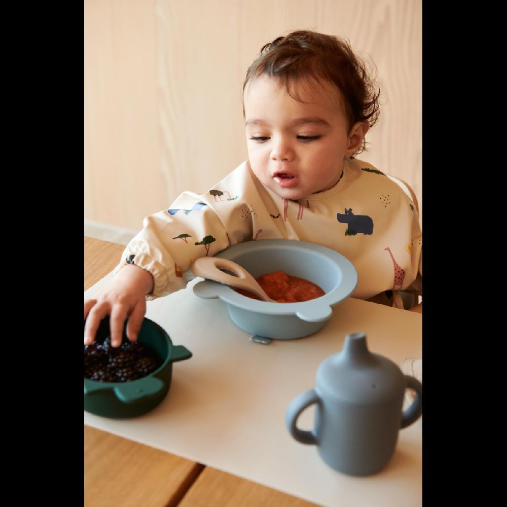 babymarkt Iggy Silikonschalen 4er-Pack dino blue multi mix Sonderangebot