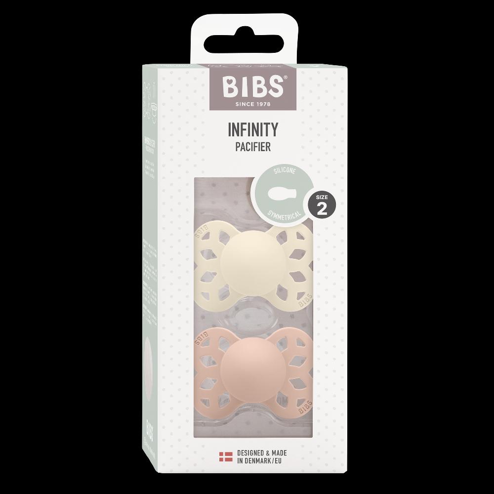 babymarkt Schnuller Infinity symmetrischer Sauger 6-18 Monate Ivory & Blush 2 Stk Jubiläumsangebot