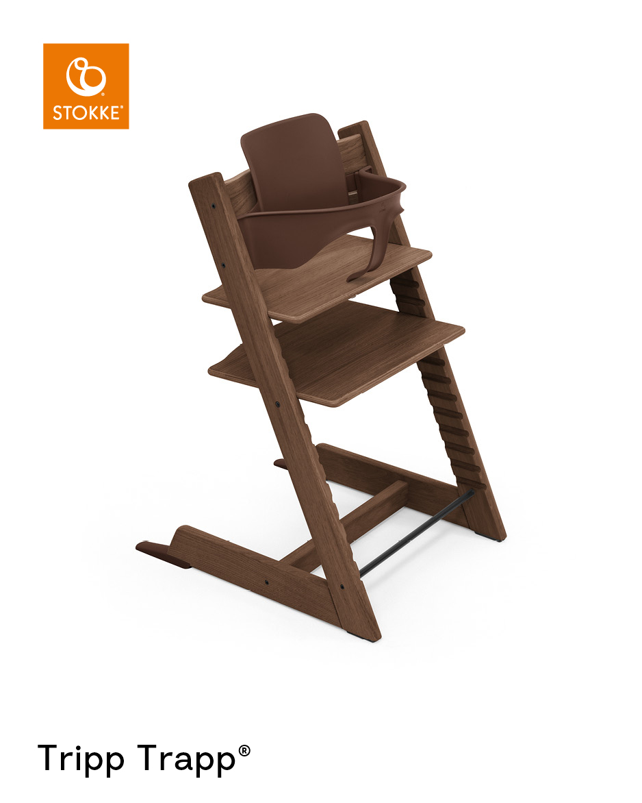 babymarkt Tripp Trapp Hochstuhl Oak Warm Brown + gratis Babyset Warm Brown Riesige Ersparnisse