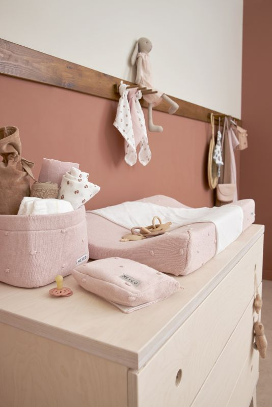 babymarkt Wickeltischkörbchen klein Knots Soft Pink Fabrikladen