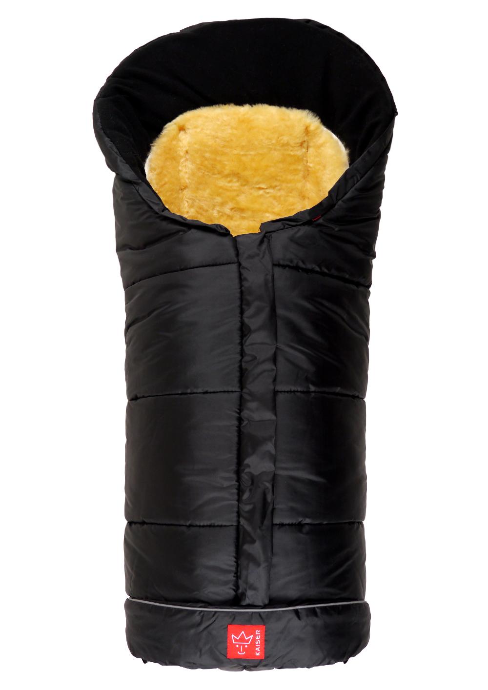 babymarkt Fußsack SHEEPY mit Lammfelleinlage schwarz Auslauf