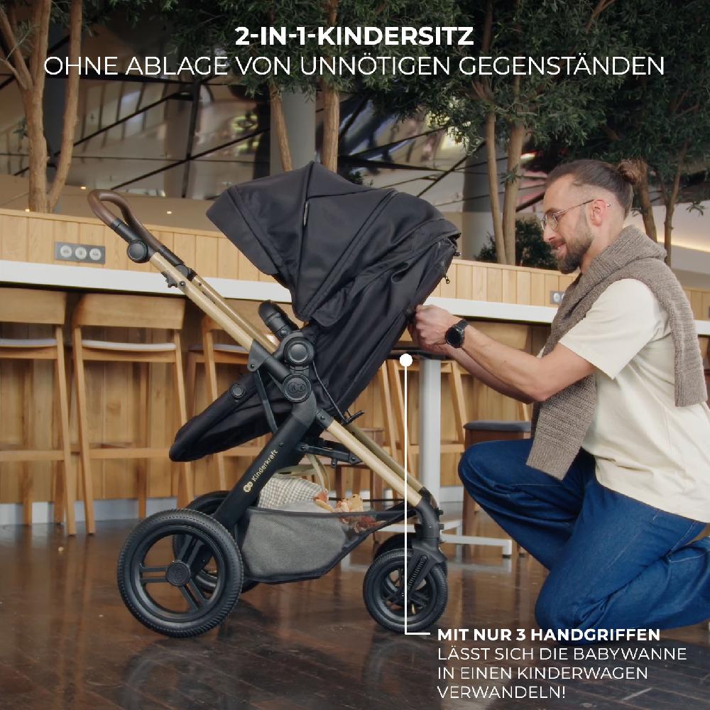 babymarkt Kombikinderwagen MOOV2 XL Pure Black Valentinstagsangebot