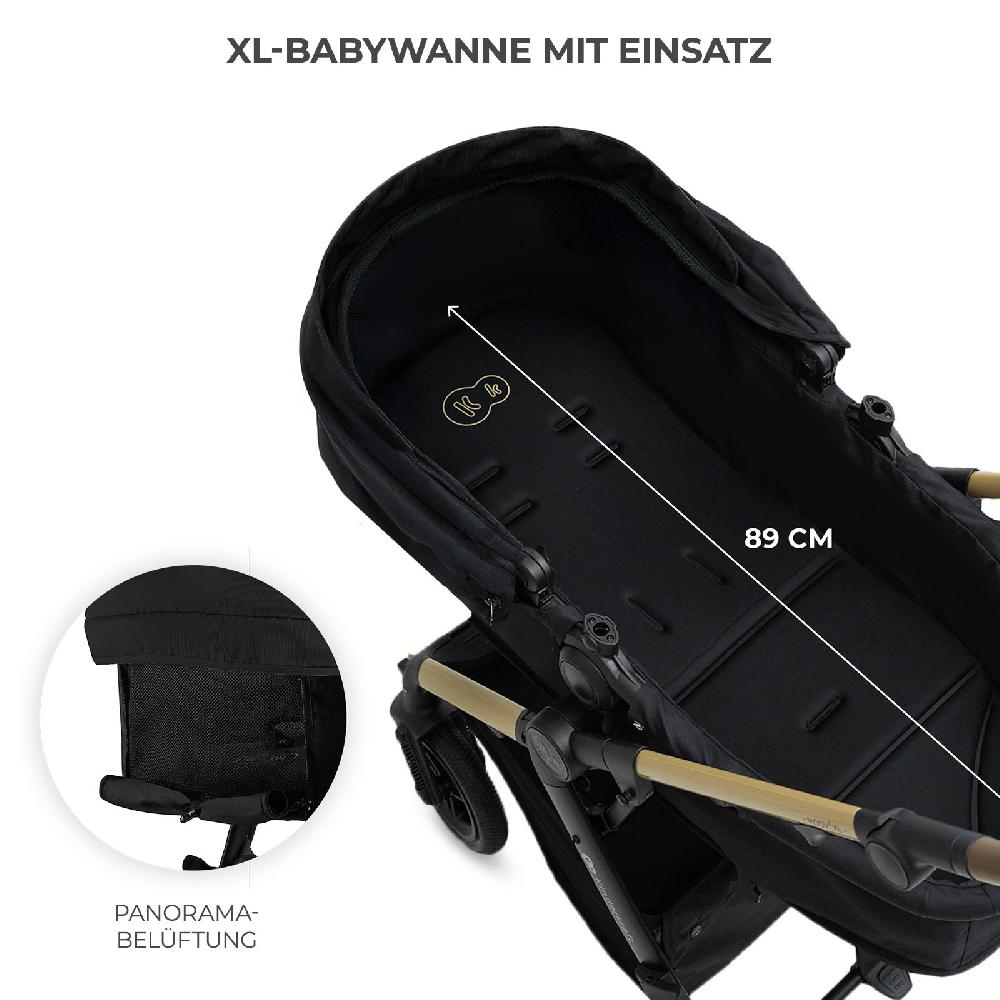 babymarkt Kombikinderwagen MOOV2 XL Pure Black Valentinstagsangebot