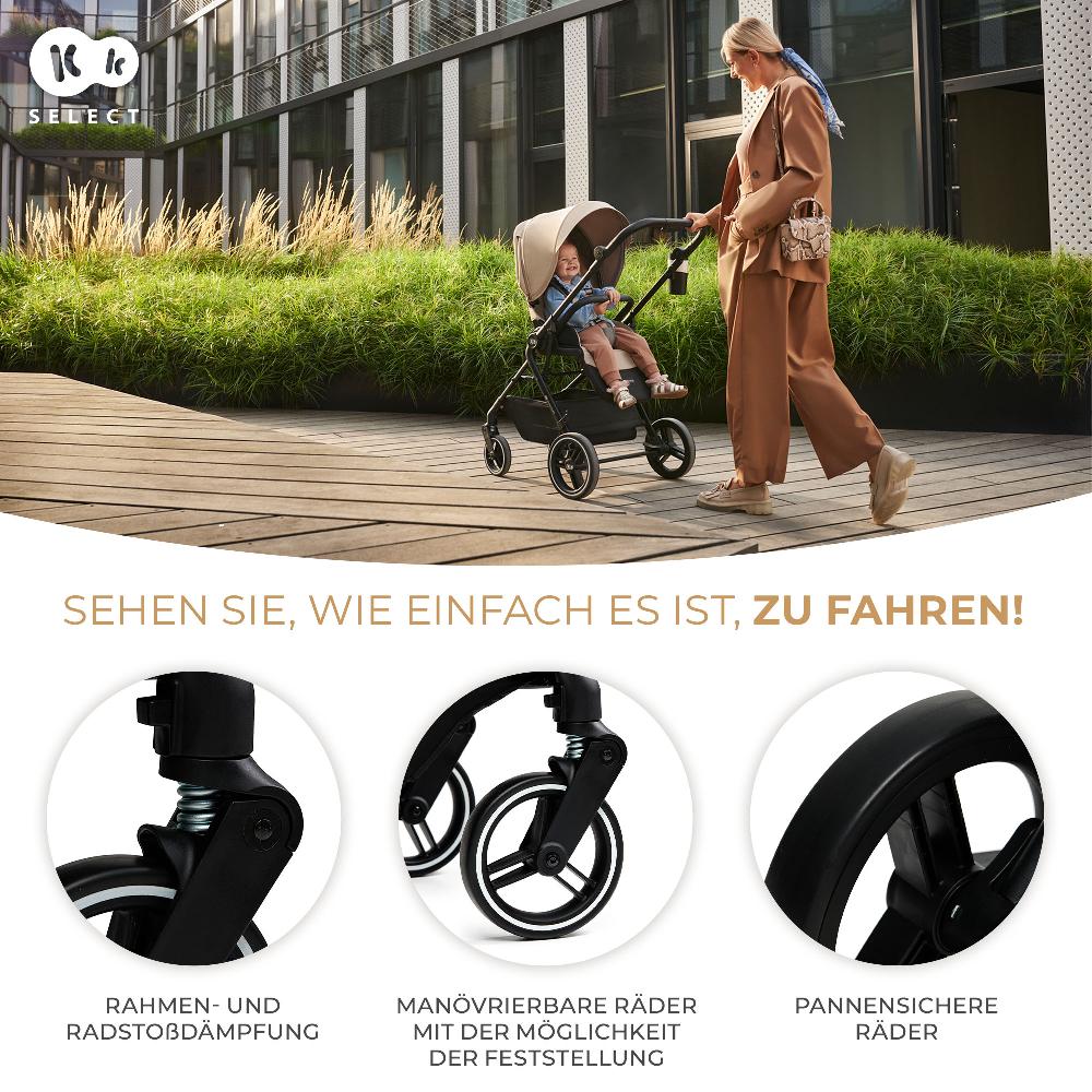 babymarkt Kinderwagen YOXI 2in1 pure black Jubiläumsangebot