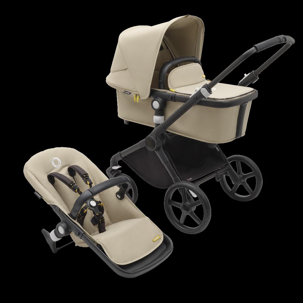 babymarkt 3in1 Kinderwagen Set Fox Cub Desert Beige inklusive MAXI COSI Babyschale Pebble 360 Essential Black Exklusive Angebote