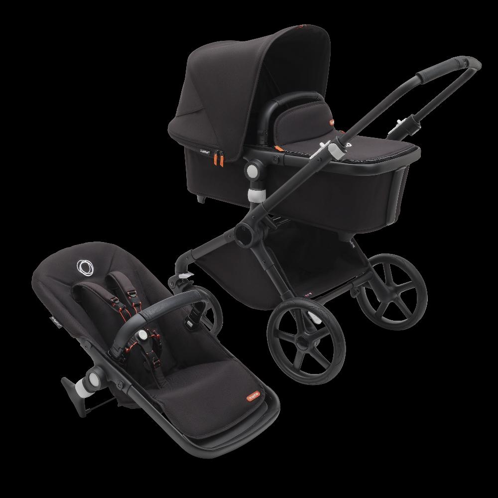 babymarkt 3in1 Kinderwagen Set Fox Cub Midnight Black inklusive MAXI COSI Babyschale Pebble 360 Essential Black Blitzangebot