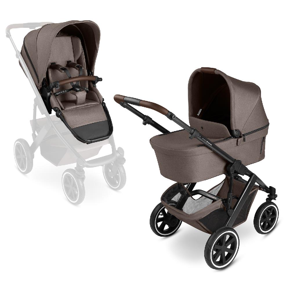 babymarkt Kombikinderwagen Salsa 5 Air inkl. Wickeltasche Urban und Winterfußsack nature Große Rabatte