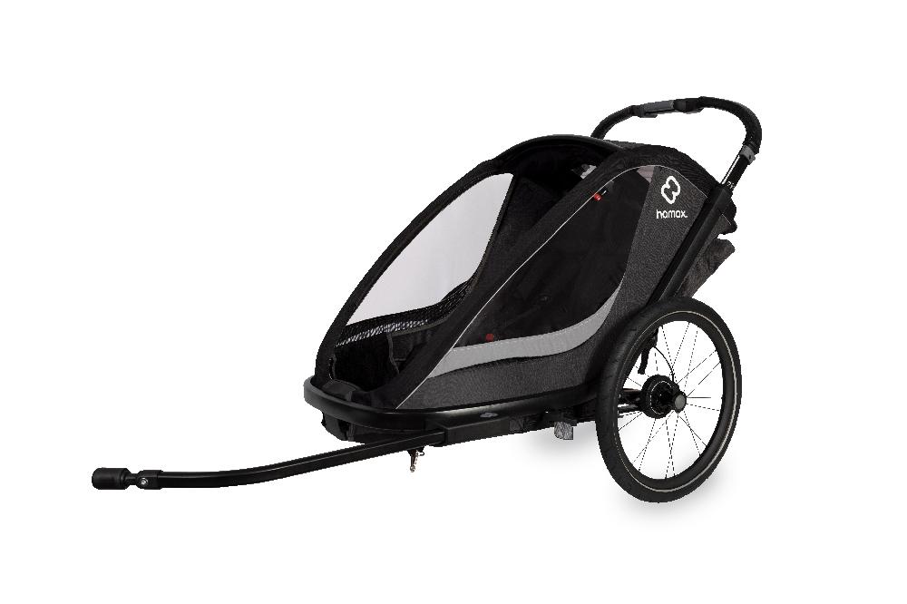 babymarkt Kinderfahrradanhänger Cocoon ONE Einsitzer grey/black inkl. Babysitz für Outback/Avenida und Traveller Saisonale Angebote