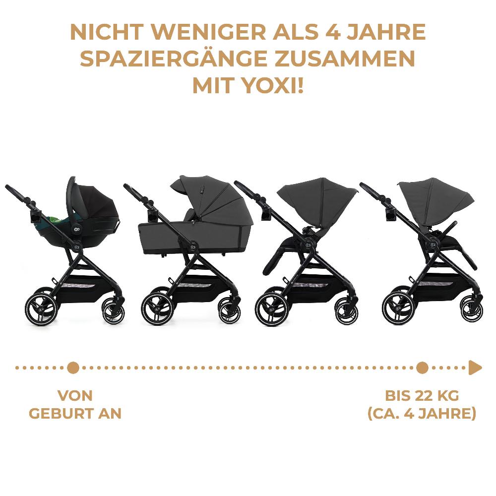 babymarkt Kinderwagen YOXI 2in1 Moonlight Grey VIP-Rabatte