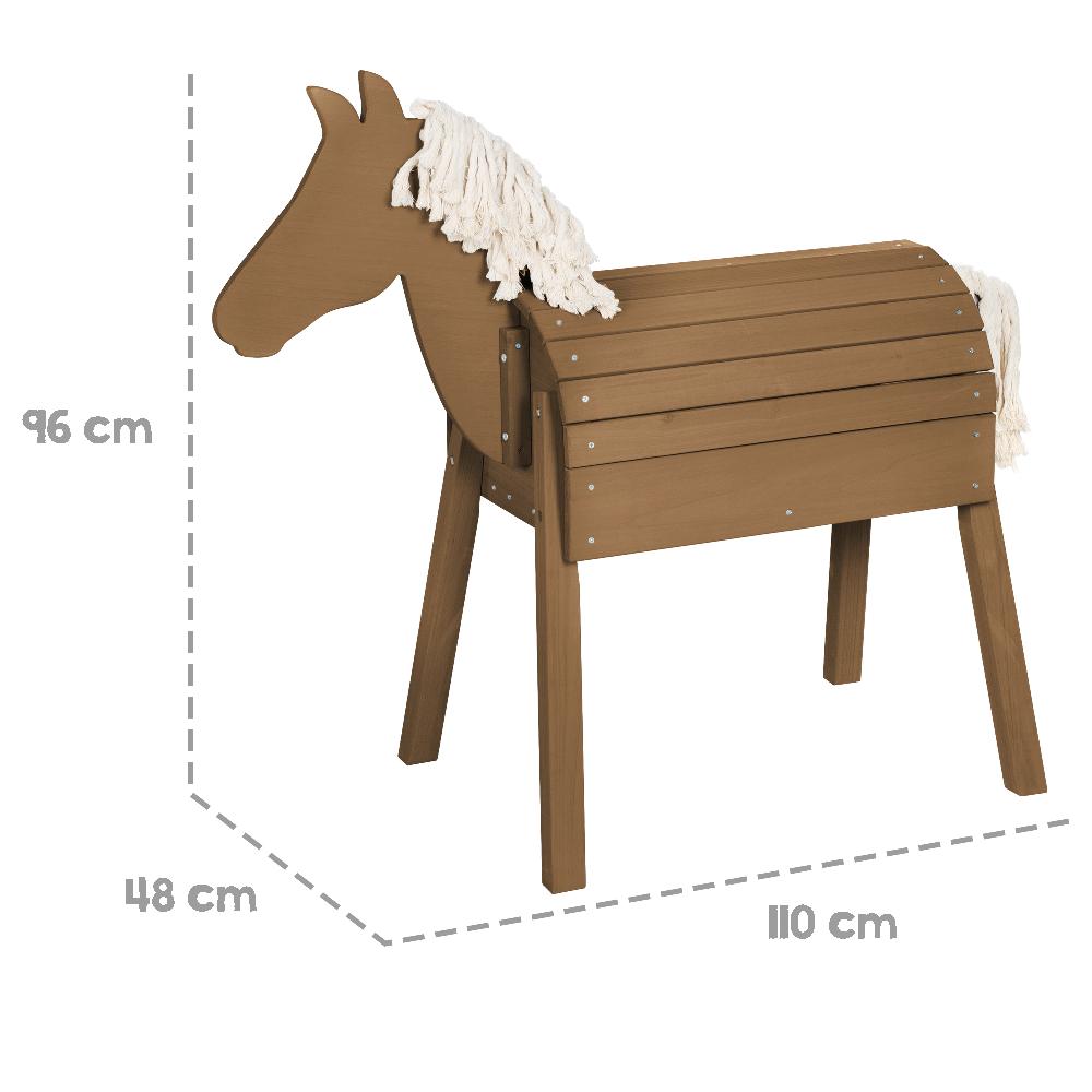 babymarkt Holzpferd Outdoor teakholz Kostenloser Versand international