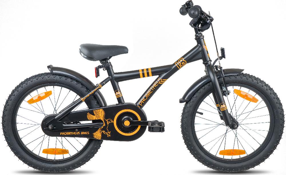babymarkt Kinderfahrrad 18" schwarz matt-orange Auslauf