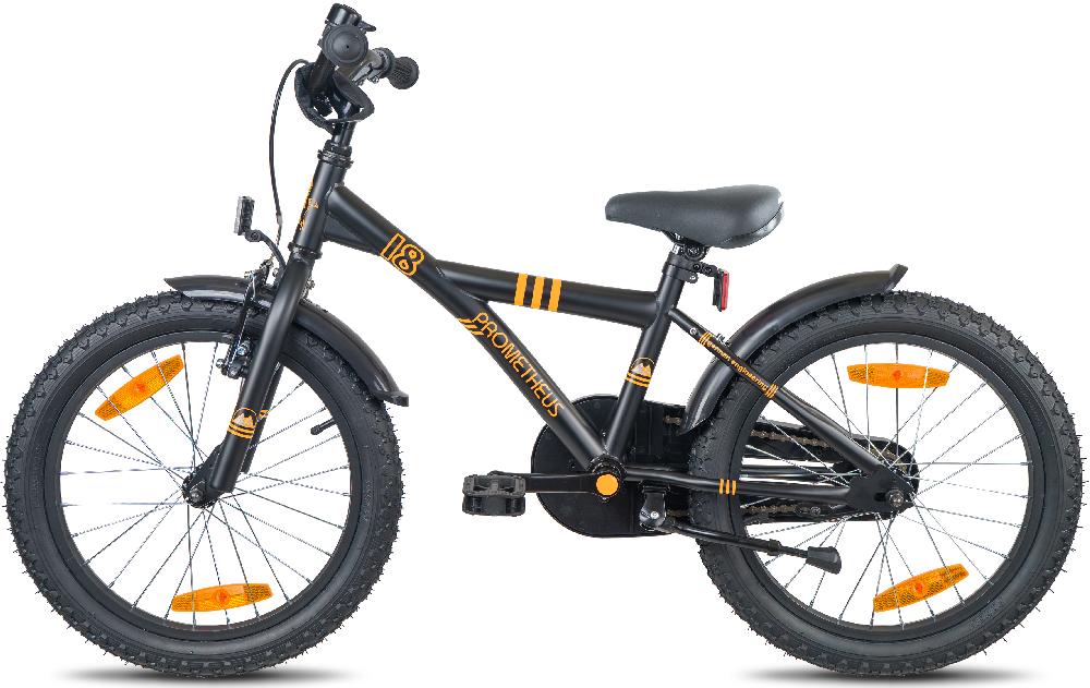 babymarkt Kinderfahrrad 18" schwarz matt-orange Auslauf