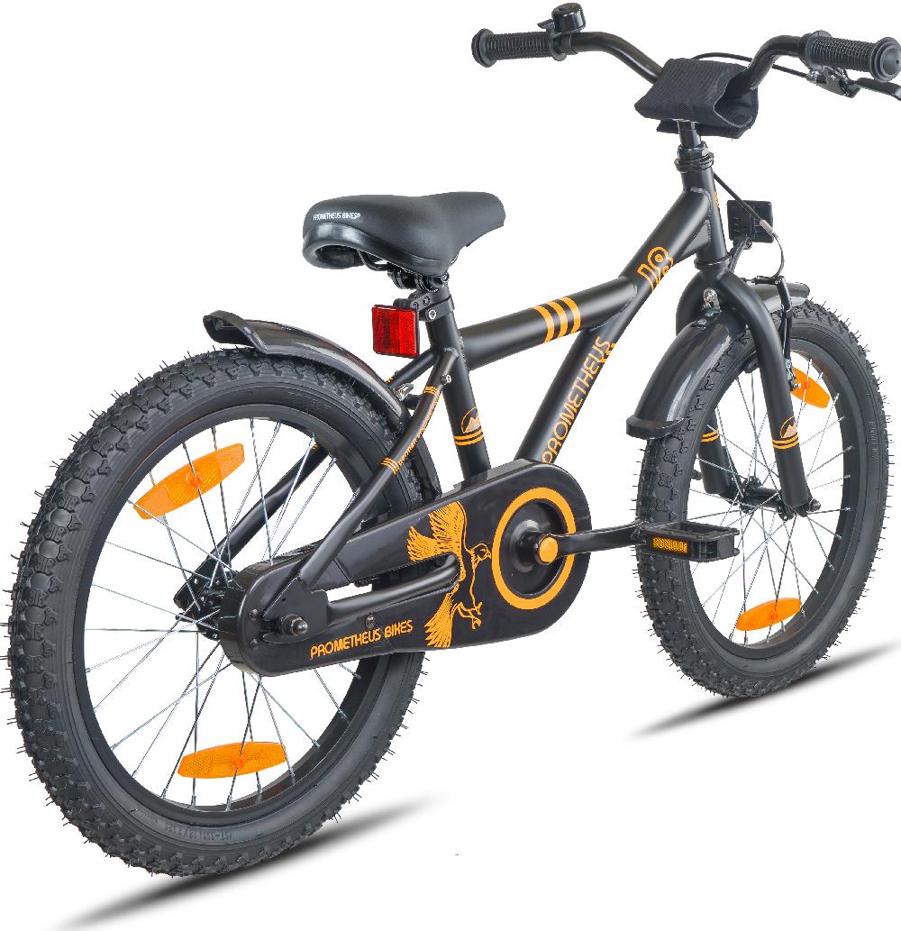 babymarkt Kinderfahrrad 18" schwarz matt-orange Auslauf