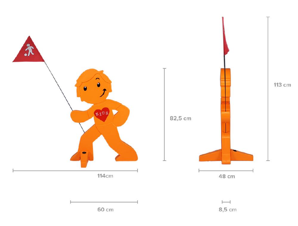 babymarkt Streetbuddy Warnfigur für mehr Kindersicherheit - orange Sonderangebot