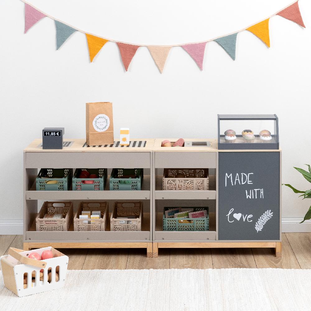 babymarkt Kaufladen Bollea warmgrau/natur Online Shopping