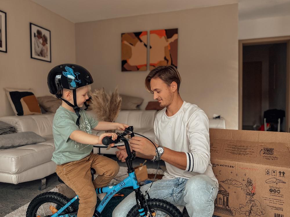 babymarkt Kinderfahrrad 12" mit Stützräder blau-schwarz Exklusivangebot