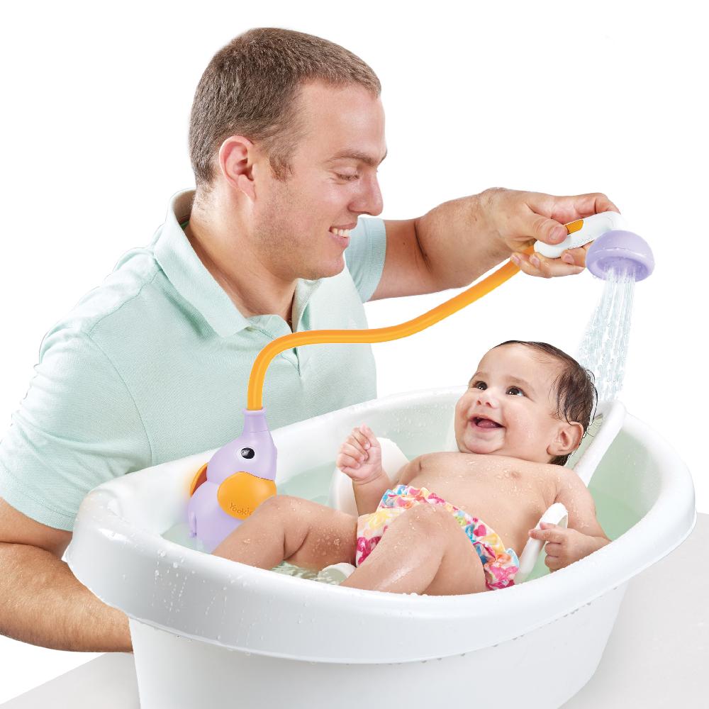 babymarkt Babydusche Elefant lila Vatertagsangebot