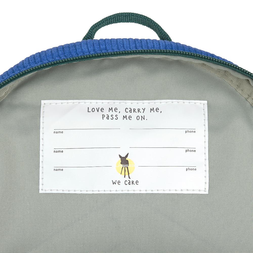 babymarkt Kindergartenrucksack Cord Little Gang - Smile Blau Zeitlich begrenztes Angebot