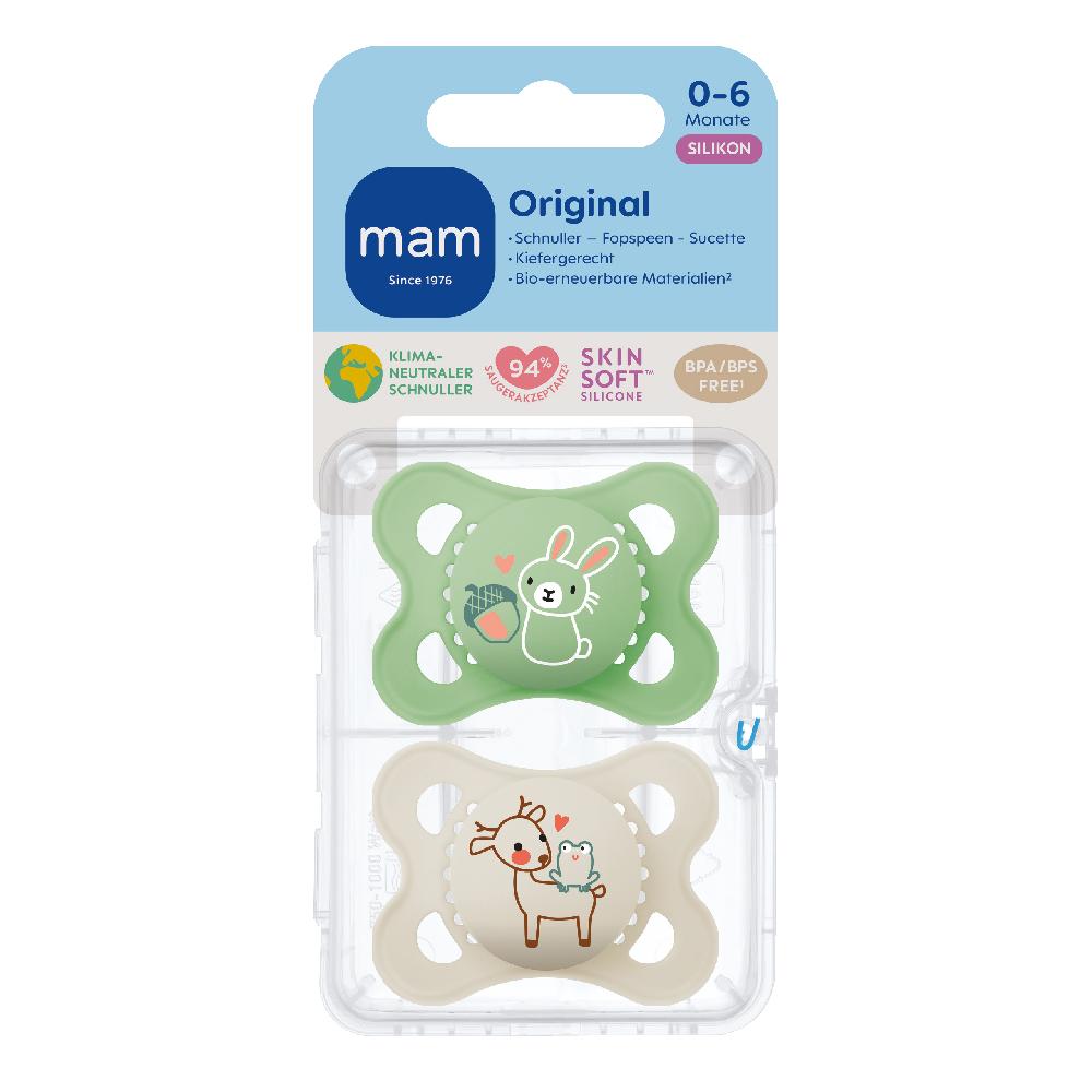 babymarkt Schnuller Original Silikon 2 Stk. Hase/Reh 0-6 Monate 2025