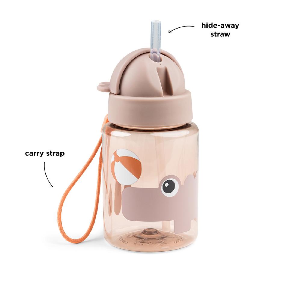 babymarkt Trinkflasche mit Strohhalm Playground rosa Schlussverkauf
