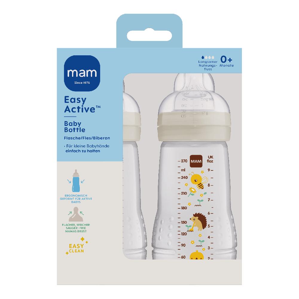babymarkt Babyflasche Easy Active Größe 1 ab 0+M 270 ml Biene/ Igel im Doppelpack Günstiger Verkauf