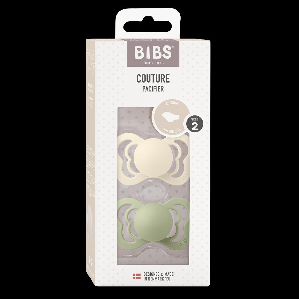 babymarkt Schnuller Couture Ivory/Sage Silikon ab 6 Monaten 2 Stk Lagerräumung