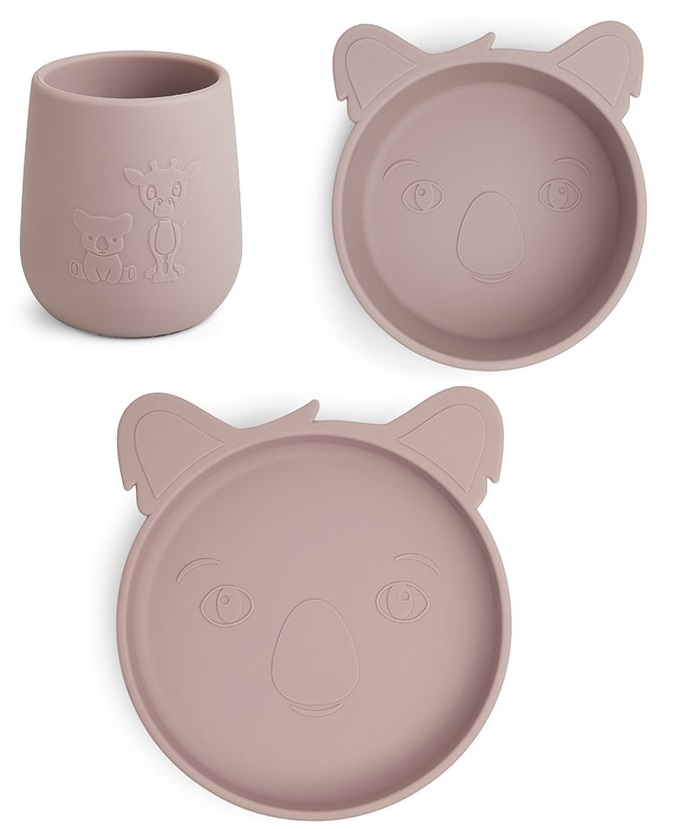 babymarkt Geschirrset Judi Koala 3er Set Woodrose Tiefpreis
