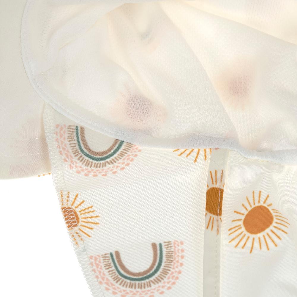 babymarkt UV-Sonnenhut mit Nackenschutz Regenbogen weiß Letzter Tag