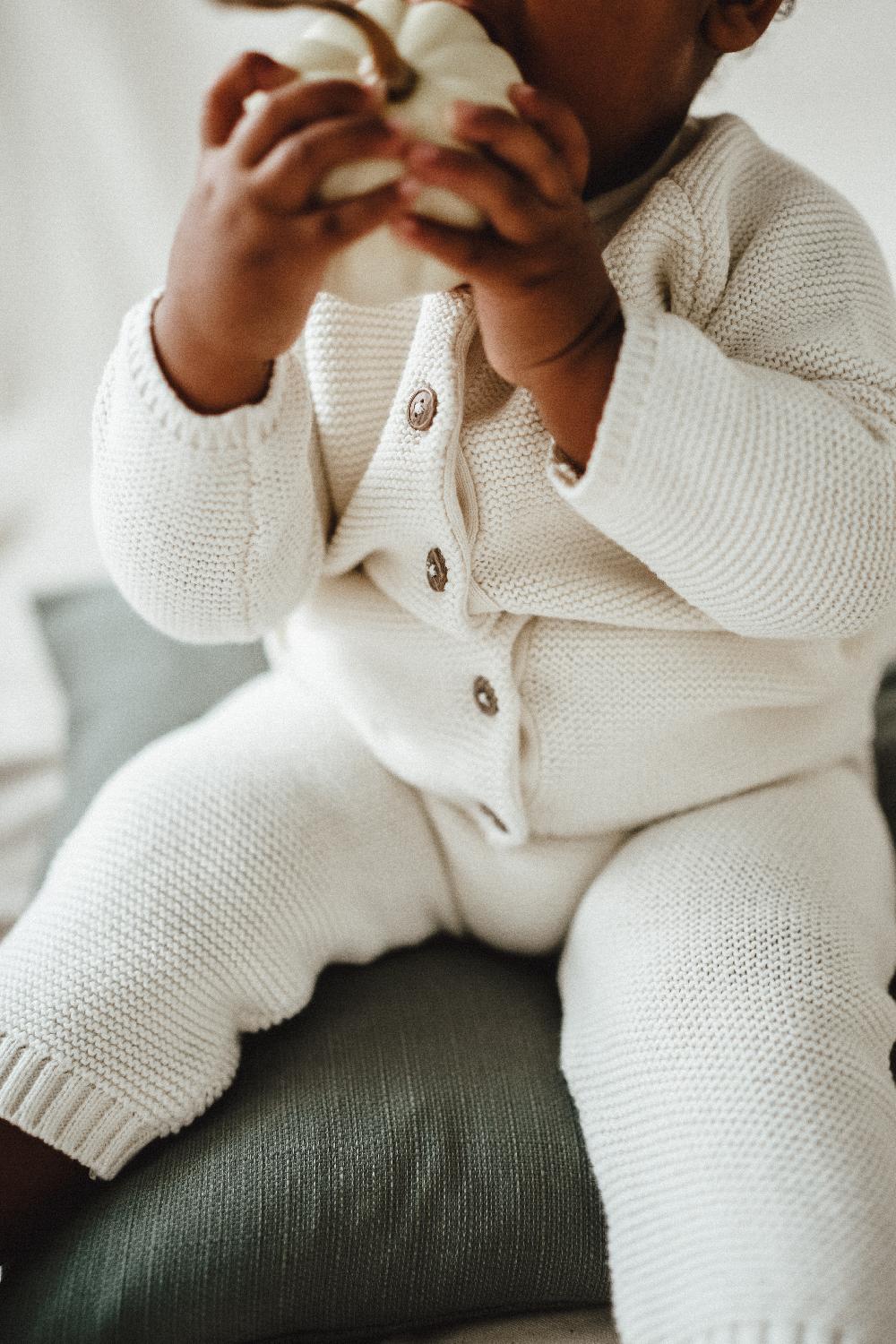 babymarkt Strickoverall strikka Grobstrick creme Super Rabatt