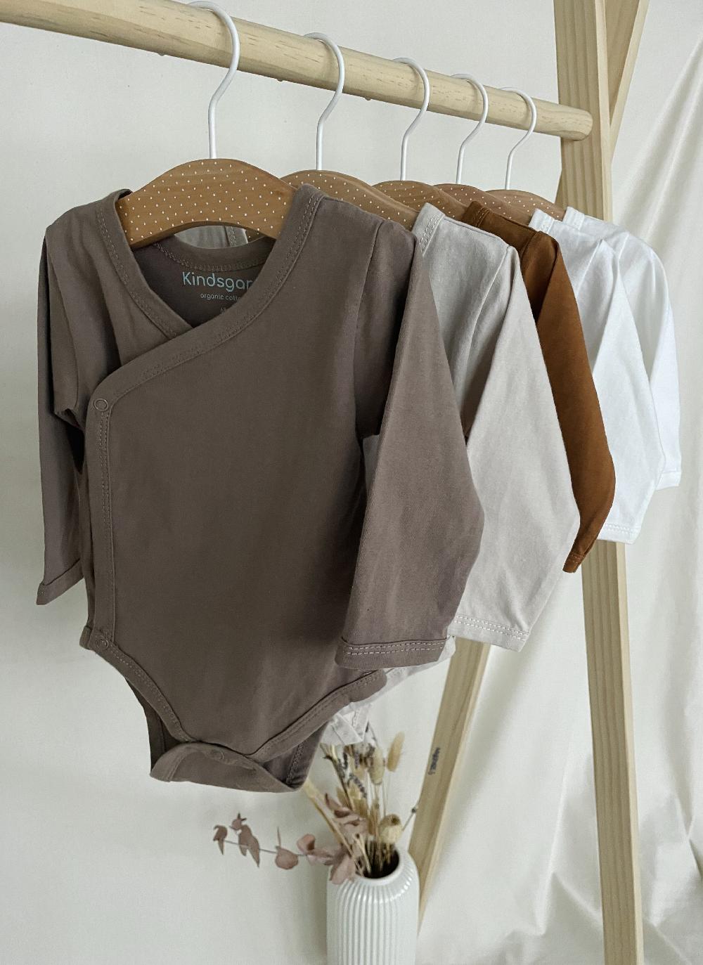 babymarkt Wickelbody trunder 5er-Pack langarm braun im Angebot