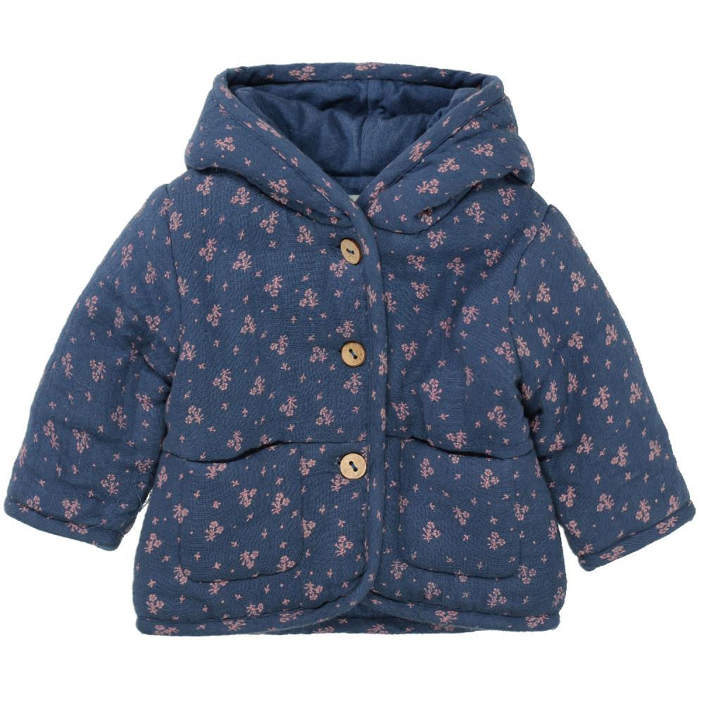 babymarkt Jacke wattiert indigo melange gemustert Limitierter Zeitrabatt