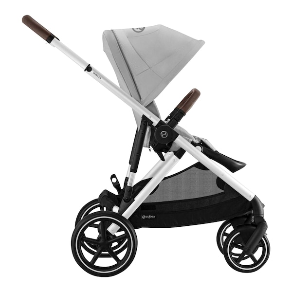 babywalz Cybex - GOLDKinderwagen Gazelle S silver / lava grey Im Verkauf