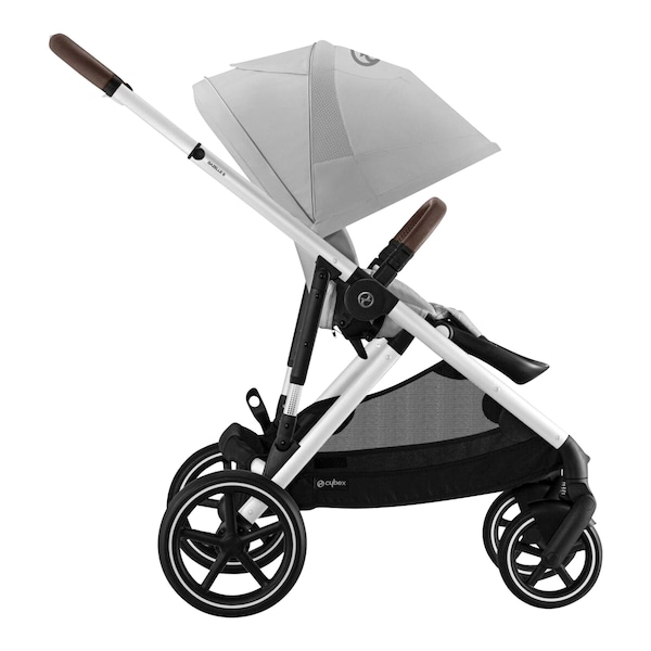 babywalz Cybex - GOLDKinderwagen Gazelle S silver / lava grey Im Verkauf