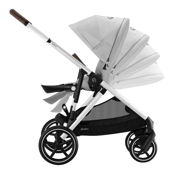 babywalz Cybex - GOLDKinderwagen Gazelle S silver / lava grey Im Verkauf