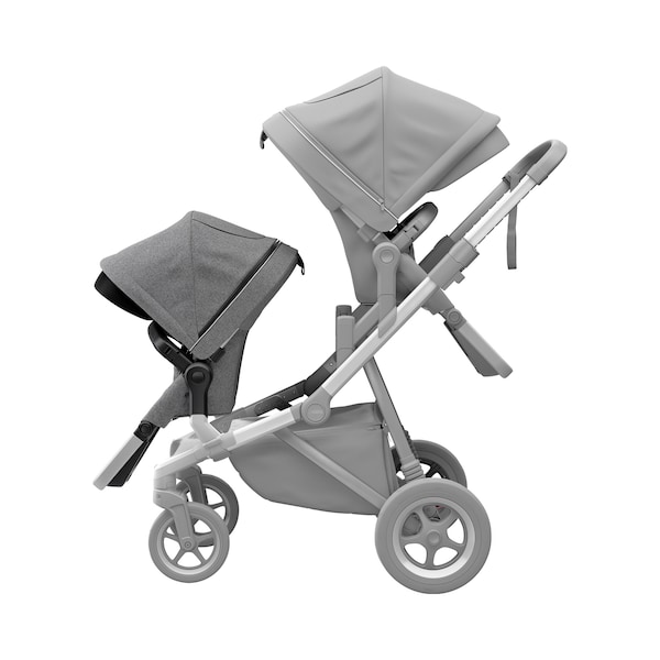 babywalz ThuleGeschwistersitz für Sleek grey melange zollfrei