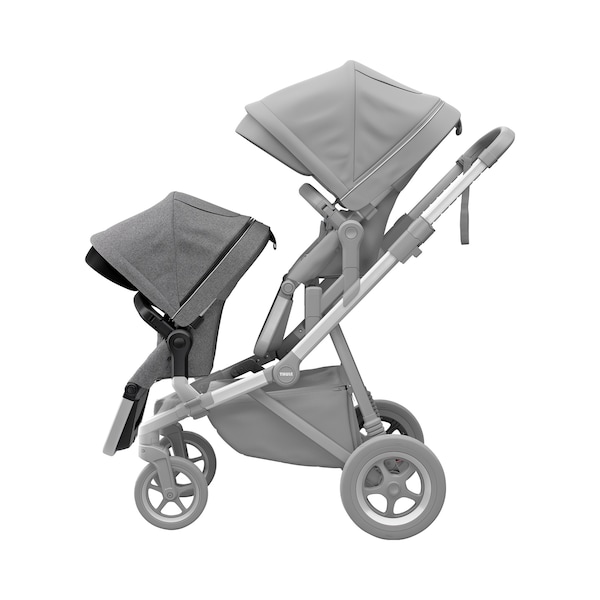 babywalz ThuleGeschwistersitz für Sleek grey melange zollfrei