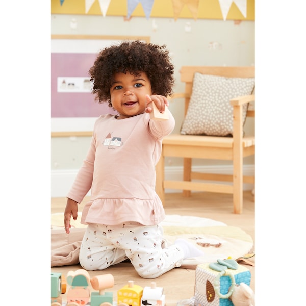 babywalz Bornino - Farm LifeLeggings Farm Life offwhite/bunt Großer Ausverkauf