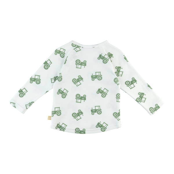 babywalz Bornino - Farm LifeRaglanshirt langarm Traktor offwhite/grün Saisonschlussverkauf