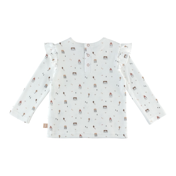 babywalz Bornino - Farm LifeShirt langarm Farm Life Volant offwhite/bunt Osterangebot