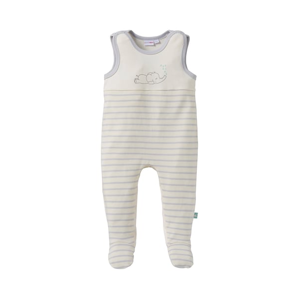 babywalz Bornino - BASICSStrampler-Set Elefant Top Angebot