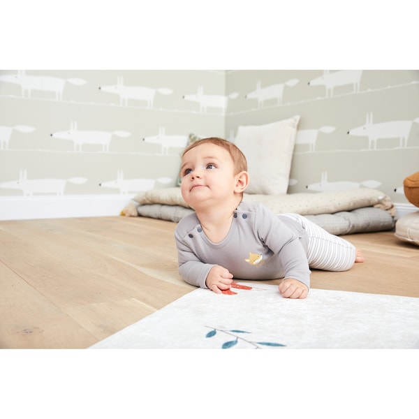 babywalz Bornino - Cute FoxShirt langarm Fuchs grau Zeitlich begrenztes Angebot