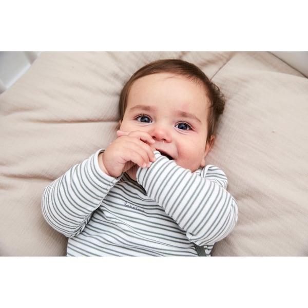 babywalz Bornino - Cute FoxWickelshirt langarm Ringel grün/offwhite Exklusive Angebote