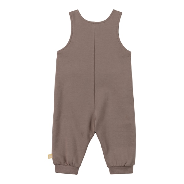 babywalz Bornino - Farm Life2-tlg. Set Latzhose und Shirt Traktor braun/offwhite Große Rabatte