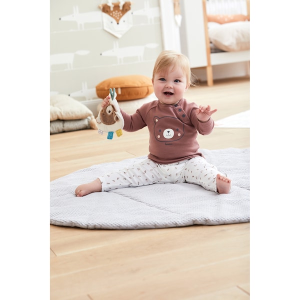 babywalz Bornino - Cute FoxLeggings Blumen offwhite Bestseller