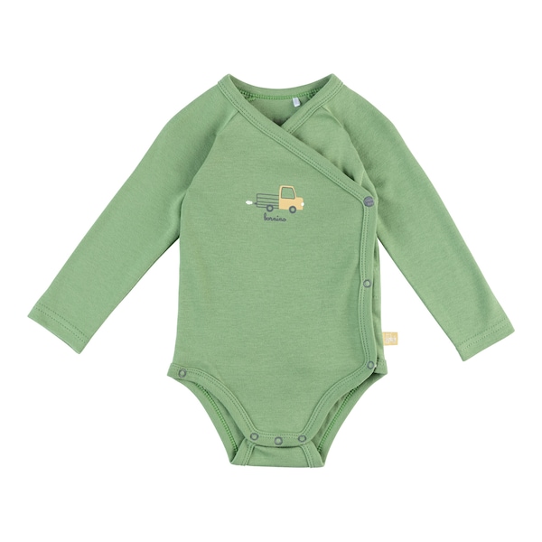 babywalz Bornino - Farm Life2er-Pack Wickelbodys langarm Traktor blau/grün/offwhite Saisonale Angebote