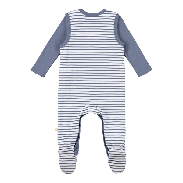 babywalz Bornino - Farm LifeStrampler-Set 2-tlg. mit Body Traktor blau/offwhite Räumungsverkauf