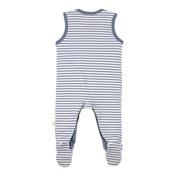 babywalz Bornino - Farm LifeStrampler-Set 2-tlg. mit Body Traktor blau/offwhite Räumungsverkauf