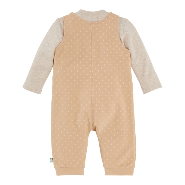 babywalz Bornino - Tiny Houses2-tlg. Set Latzhose und Shirt langarm Haus Sonderangebote